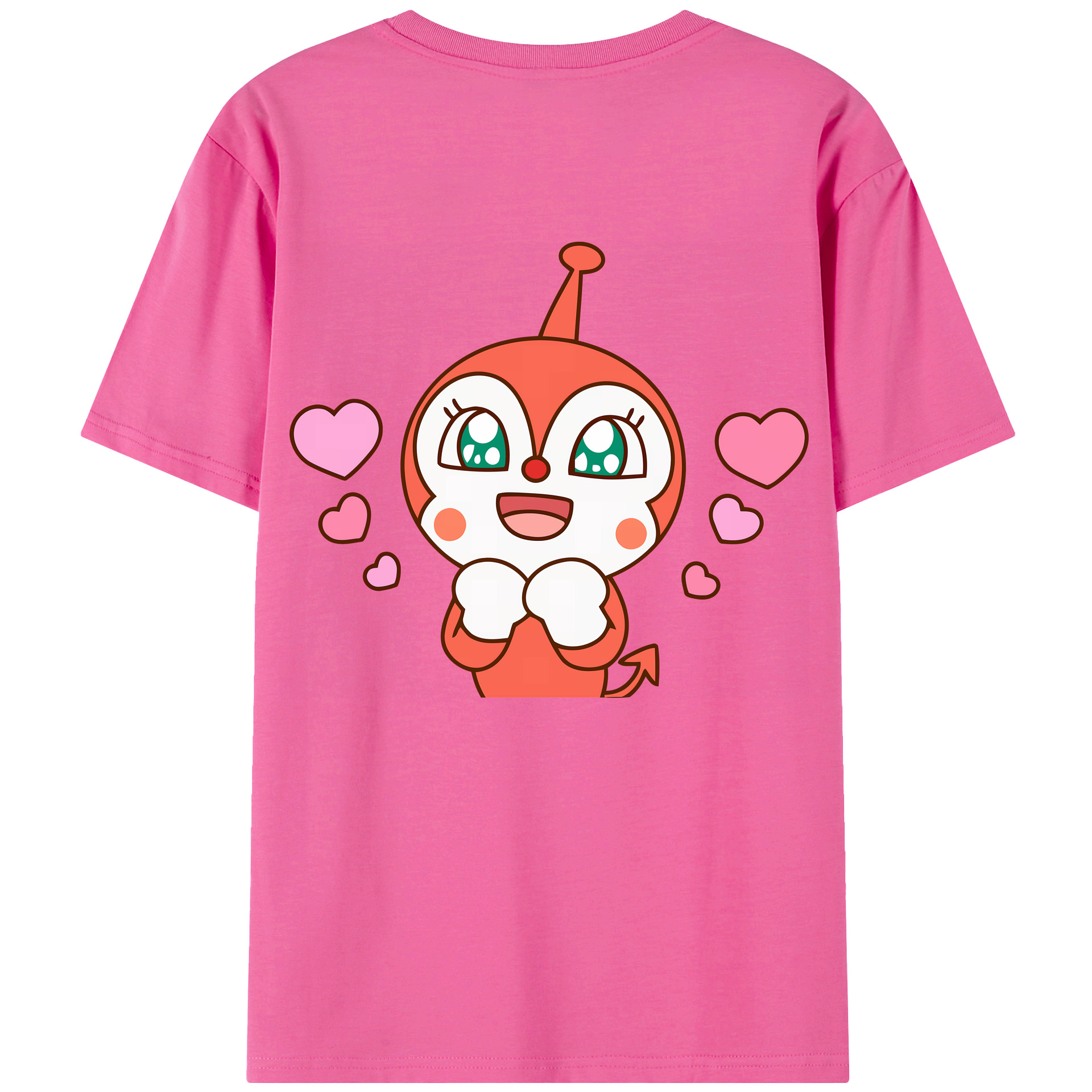 （画像用） アンパンマン Anpanman レディース半袖Tシャツ(バックプリント)